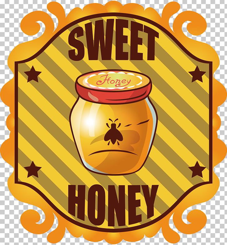 Bee Label Honey Sticker PNG, Clipart, Bee, Bees Honey, Brand, Euclidean Vector, Food Free PNG Download