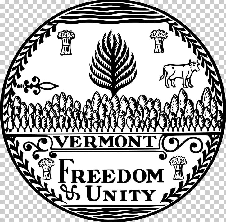 Vermont Republic Seal Of Vermont Flag Of Vermont Freedom And Unity PNG, Clipart, Area, Black And White, Circle, Freedom Eagle, Great Seal Of The United States Free PNG Download