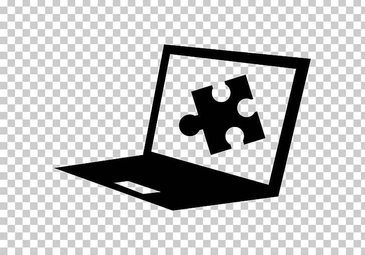 Laptop Computer Icons Jigsaw Puzzles PNG, Clipart, Area, Artwork, Black, Black And White, Computer Free PNG Download