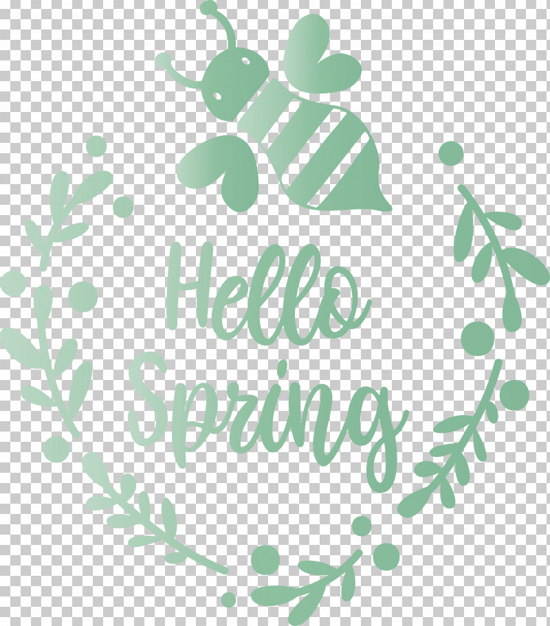 Hello Spring Spring PNG, Clipart, Branch, Green, Hello Spring, Leaf, Logo Free PNG Download