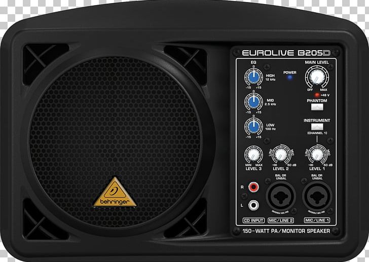 BEHRINGER Eurolive B2 Series Loudspeaker Powered Speakers Public Address Systems PNG, Clipart, Audio Equipment, Car Subwoofer, Electronic Device, Electronics, Miscellaneous Free PNG Download