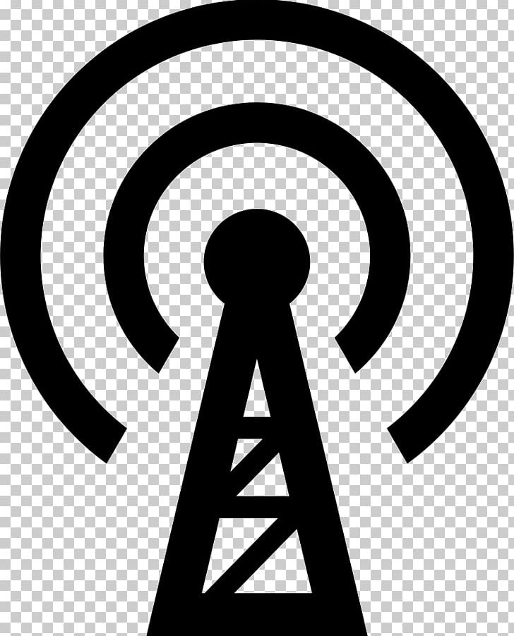 Graphics Telecommunications Tower Logo Signal Computer Icons PNG, Clipart, Area, Black And White, Circle, Computer Icons, Download Free PNG Download