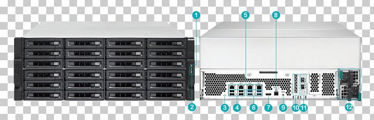 QNAP TS-EC2480U-R2 Network Storage Systems QNAP TVS-EC2480U-SAS-RP R2 Serial Attached SCSI QNAP TVS-EC1280U-SAS-RP PNG, Clipart, Computer Network, Data Storage, Ddr, Electronic Device, Electronics Free PNG Download