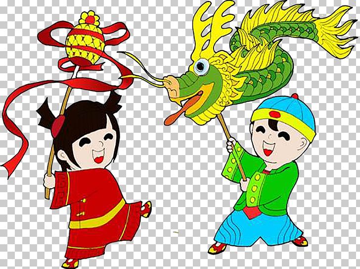 Dragon Dance Lion Dance Chinese New Year Cartoon PNG, Clipart, Children, Chinese Dragon, Clothing, Dance, Dance Party Free PNG Download