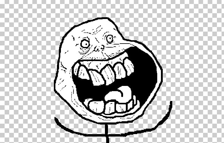 Rage Comic Internet Meme Happiness Trollface PNG, Clipart, Anger, Art, Artwork, Black, Black And White Free PNG Download