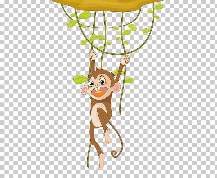 Monkey Cartoon Illustration PNG, Clipart, Animals, Baby Toys, Display Resolution, Fictional Character, Green Free PNG Download