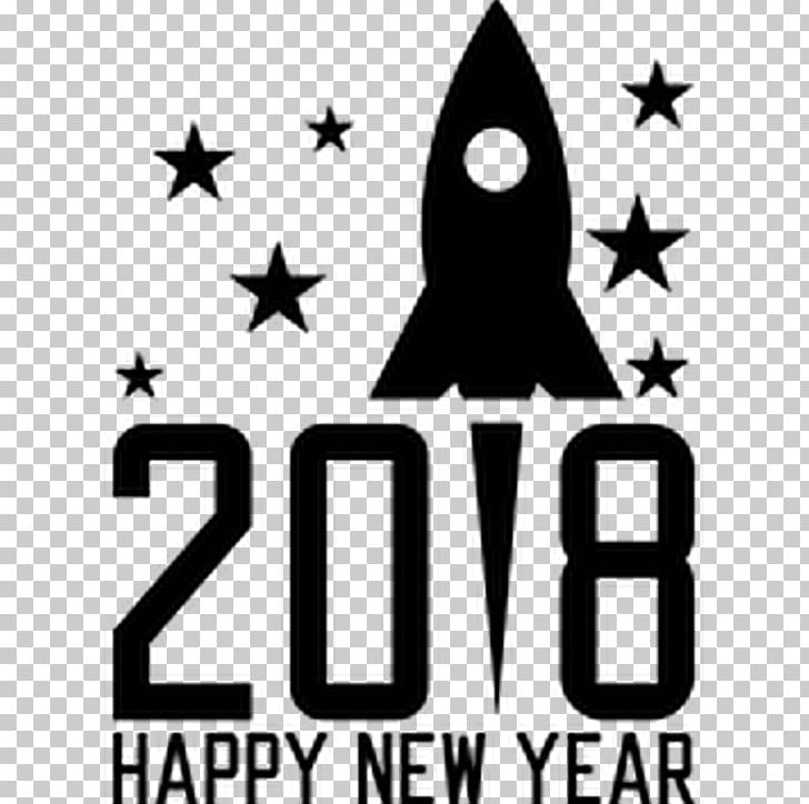 T-shirt New Year's Day New Year's Eve PNG, Clipart, 2018, Artwork, Black And White, Brand, Christmas Free PNG Download