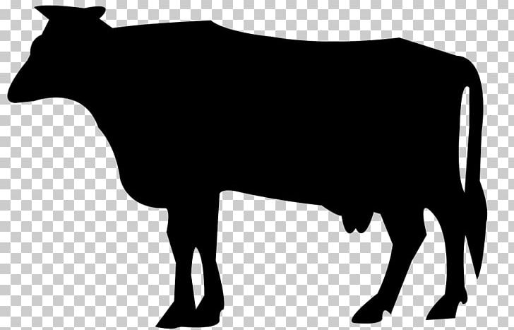Silhouette Dairy Cattle Farm PNG, Clipart, Animal, Animals, Black, Black And White, Bull Free PNG Download