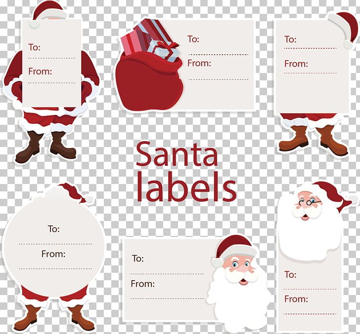 Santa Claus Village Christmas Tag PNG, Clipart, Card, Christmas Gift, Claus Vector, Fictional Character, Handpainted Vector Free PNG Download