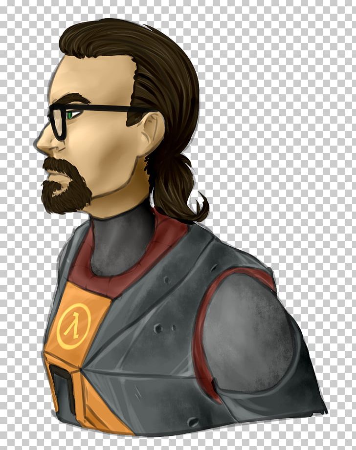 Gordon Freeman Half-Life 2 Wiki Monochrome PNG, Clipart, Art, Cartoon,  Character, Deviantart, Facial Hair Free