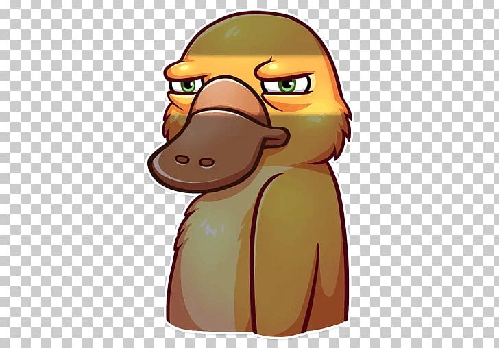 Platypus Beak Sticker Telegram Utkonos PNG, Clipart, Beak, Betty Cooper, Bird, Cartoon, Fiction Free PNG Download