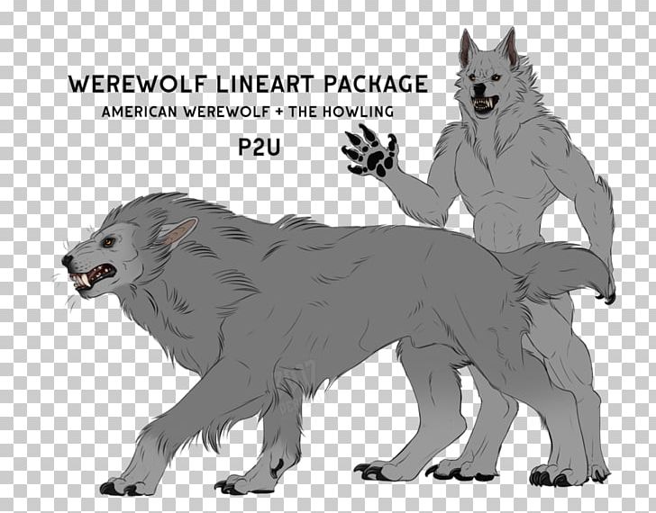 Dog Werewolf Line Art PNG, Clipart, Animals, Art, Artist, Bear, Black And White Free PNG Download