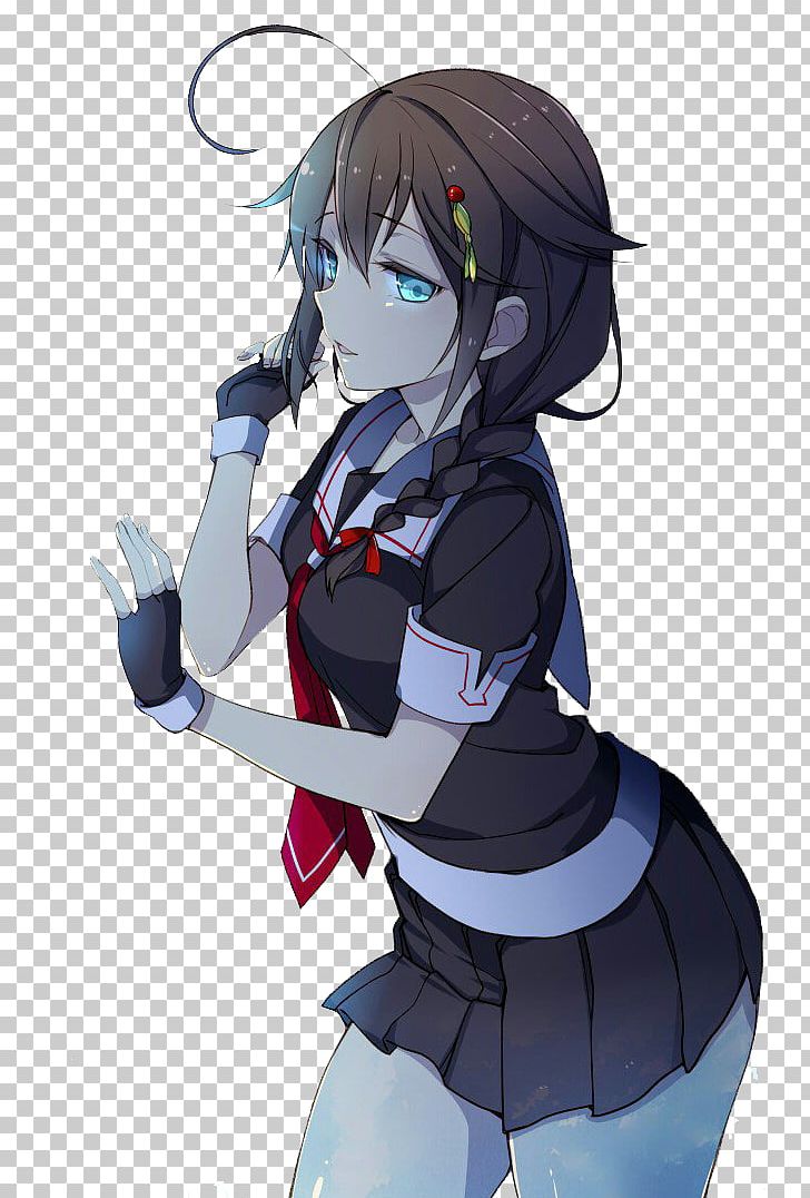 Kantai Collection Japanese Destroyer Shigure Figma Anime PNG, Clipart, Ani, Black Hair, Brown Hair, Cg Artwork, Clothing Free PNG Download