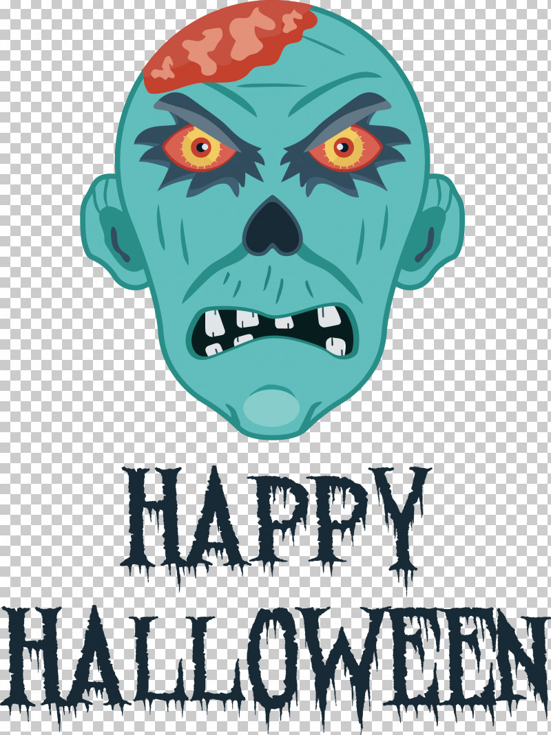 Happy Halloween PNG, Clipart, Biology, Cartoon, Face, Facial Hair, Hair Free PNG Download