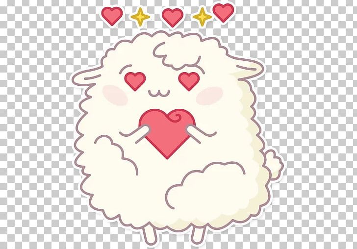 Sheep Telegram Sticker WhatsApp PNG, Clipart, Area, Art, Circle, Drawing, Fictional Character Free PNG Download