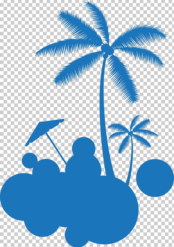 Coconut Tree Euclidean PNG, Clipart, Arecaceae, Arecales, Blue, Blue Background, Blue Circle Free PNG Download