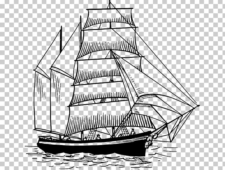 Sailing Ship Sailboat PNG, Clipart, Barque, Brig, Caravel, Carrack, Line Free PNG Download
