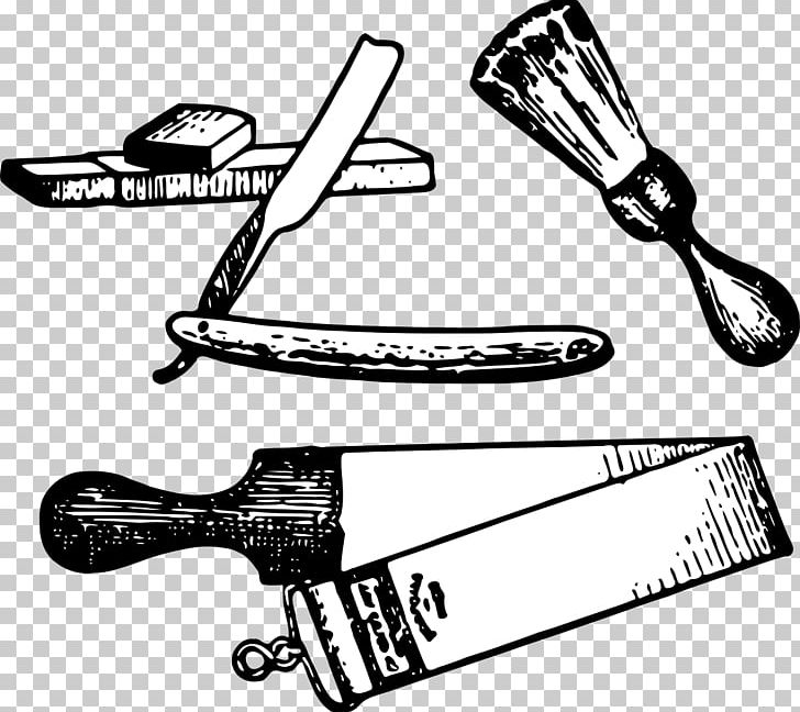 Shaving Beard Straight Razor Personal Grooming PNG, Clipart, Barber, Beard, Black And White, Cold Weapon, Exfoliation Free PNG Download