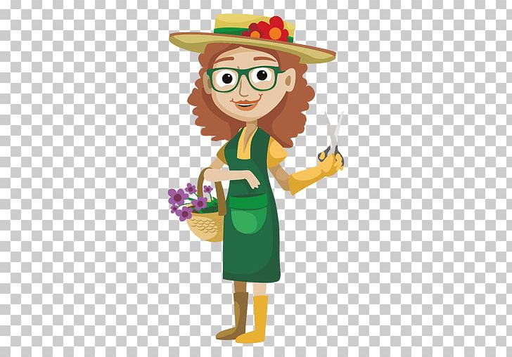 Gardener Cartoon Flower Garden PNG, Clipart, Art, Cartoon, Costume, Fictional Character, Finger Free PNG Download