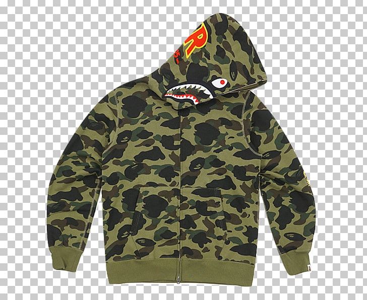 Hoodie A Bathing Ape T-shirt Military Camouflage Sweater PNG, Clipart, Bathing Ape, Brand, Camouflage, Green, Green Camo Free PNG Download