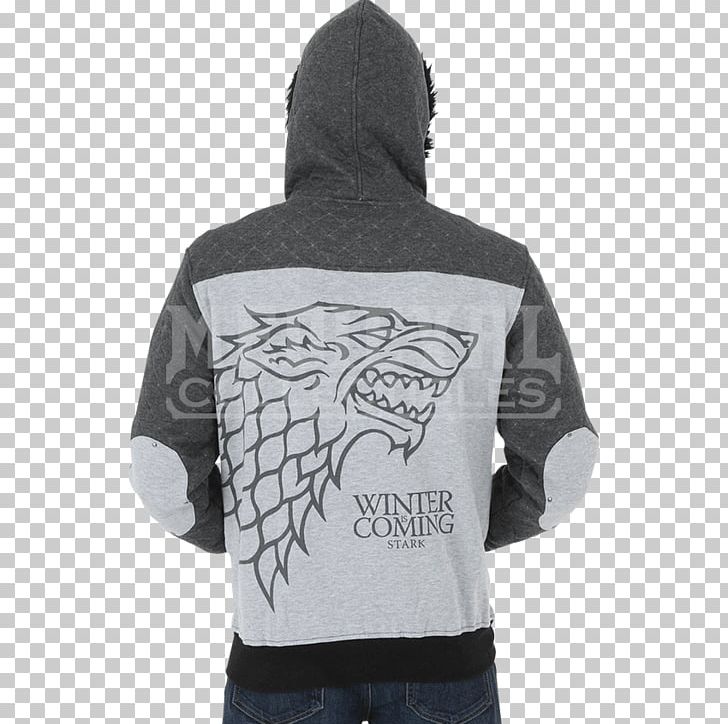 Hoodie Winter Is Coming House Stark T-shirt PNG, Clipart, Black And White, Bluza, Desktop Wallpaper, Game Of Thrones, Hood Free PNG Download