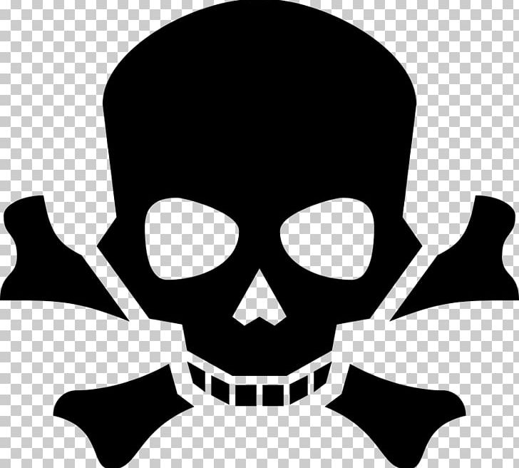 Skull And Crossbones Poison Human Skull Symbolism PNG, Clipart, Black, Black And White, Bone, Death, Fantasy Free PNG Download