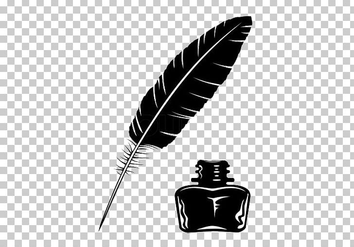 Quill Inkwell Paper Feather PNG, Clipart, Animals, Black And White, Bottle, Bottle Clipart, Decal Free PNG Download