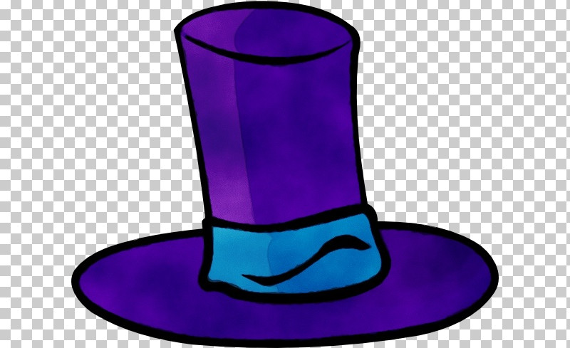 Hat Costume Cobalt Blue / M Violet Cobalt Blue / M PNG, Clipart, Costume, Hat, Paint, Violet, Watercolor Free PNG Download