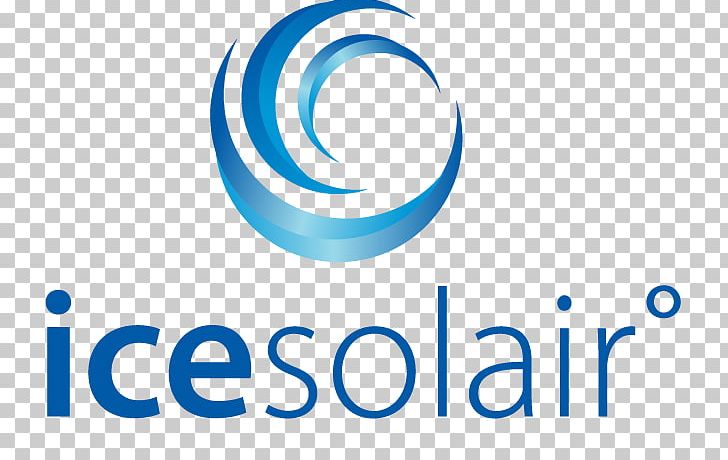 Ice Solair Solar Air Conditioning Logo Brand Trademark PNG, Clipart, Air Conditioning, Area, Blue, Brand, Circle Free PNG Download