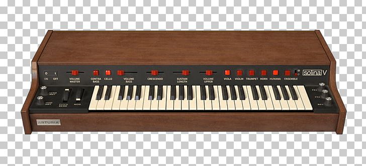 ARP String Ensemble Arturia Keyboard Sound Synthesizers Polyphony PNG, Clipart, Analog Synthesizer, Celesta, Digital Piano, Electronics, Input Device Free PNG Download