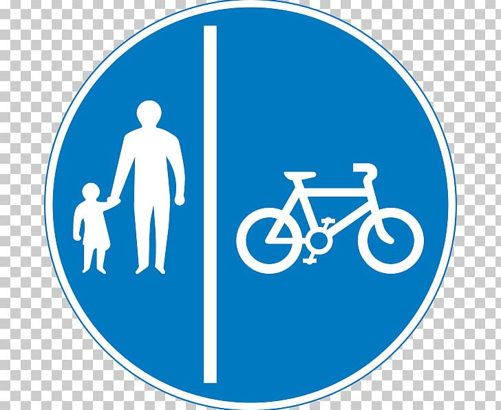 Cycling Bicycle Pedestrian Walking Traffic Sign PNG, Clipart, Area, Bicycle, Bicycle Pedals, Bicycle Touring, Blue Free PNG Download
