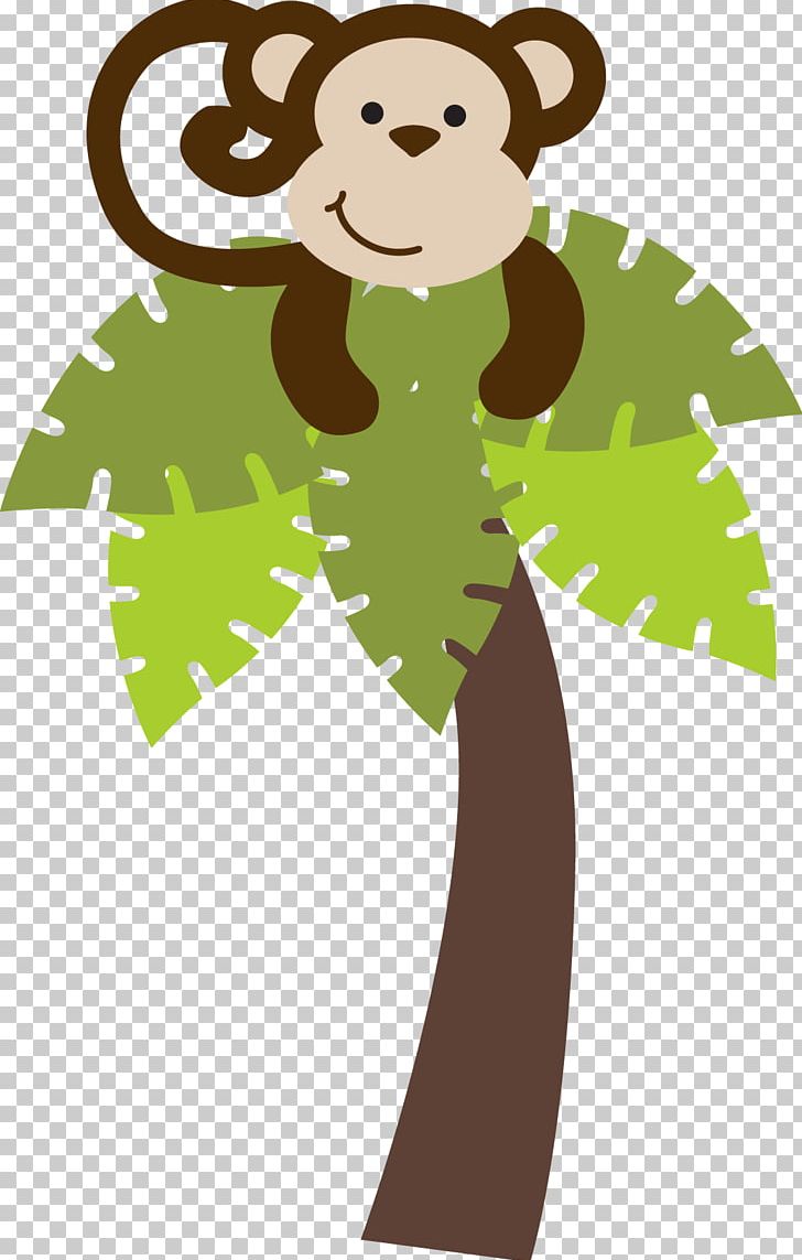 monkey in a tree clipart