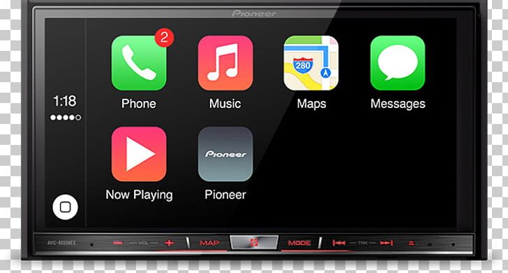 Car Pioneer AppRadio 4 Pioneer Corporation GPS Navigation Systems Vehicle Audio PNG, Clipart, Apple, Brand, Car, Carplay, Display Device Free PNG Download