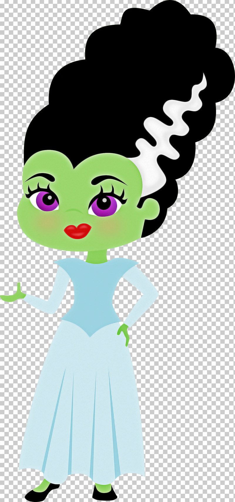 Cartoon Character Green Black Hair Behavior PNG, Clipart, Behavior, Black Hair, Cartoon, Character, Green Free PNG Download