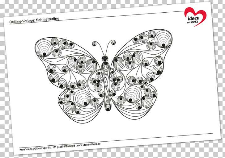 Butterfly Design Template Quilling Origami PNG, Clipart, Askartelu, Black And White, Body Jewelry, Butterflies And Moths, Butterfly Free PNG Download
