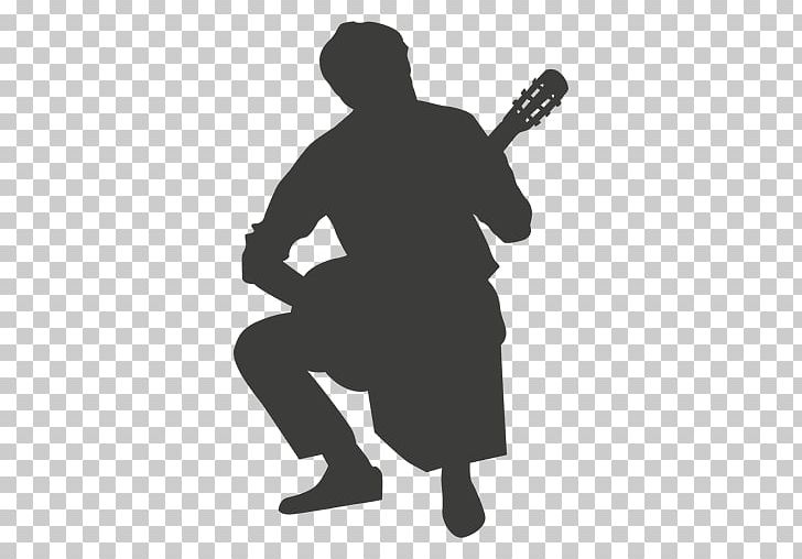 Guitarist Flamenco Guitar Silhouette PNG, Clipart, Angle, Black And White, Computer Icons, Dance, Download Free PNG Download