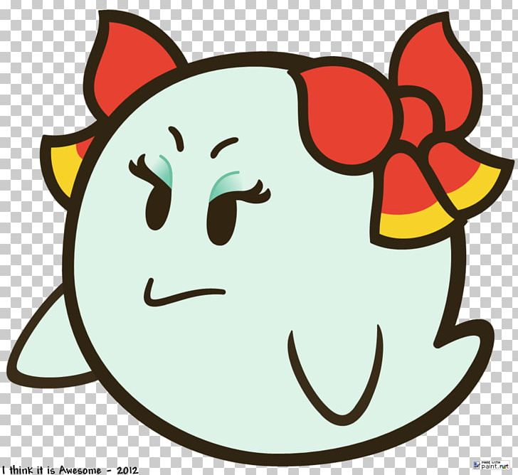 Super Paper Mario Boos Lady Bow PNG, Clipart, Boos, Cat, Cat Like Mammal, Deviantart, Face Free PNG Download