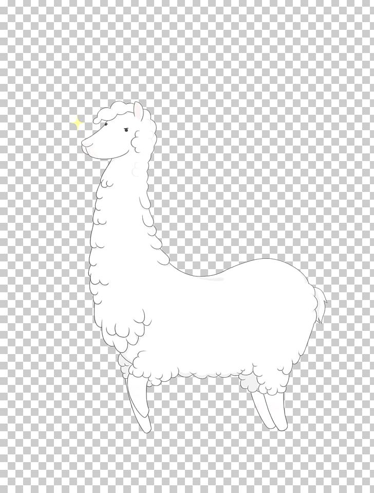 Llama Sheep Mammal Animal Sketch PNG, Clipart, Animal, Animal Figure, Animals, Artwork, Black And White Free PNG Download
