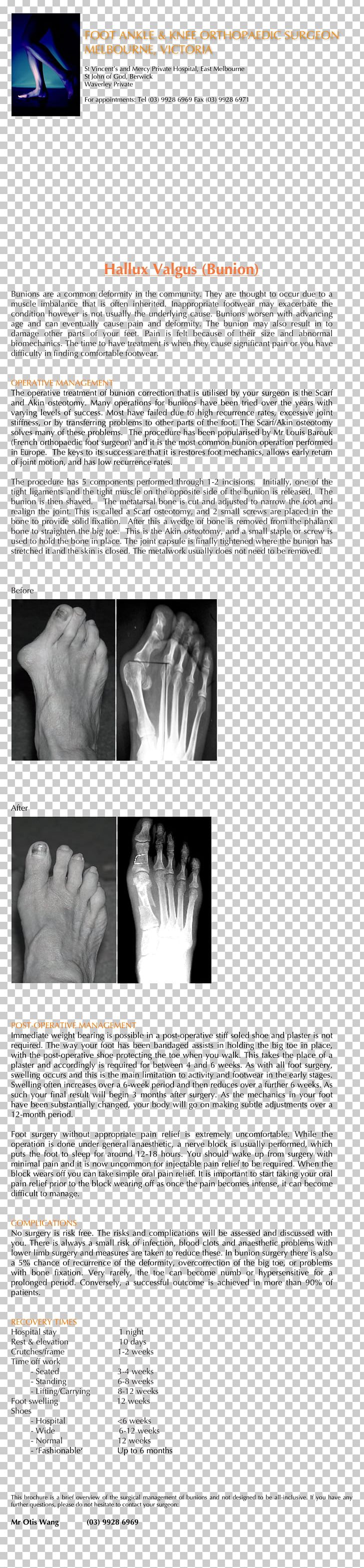 Mr Otis Wang Foot Ankle Melbourne Orthopaedic Surgeon Foot And Ankle Orthopedic Surgery PNG, Clipart, Angle, Ankle, Ankle Replacement, Black And White, Brochure Free PNG Download