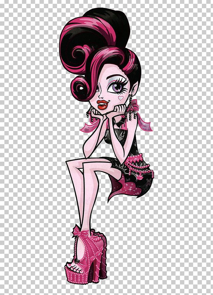 Draculaura Monster High Clawdeen Wolf Frankie Stein Doll PNG, Clipart, Art, Cartoon, Doll, Fashion Illustration, Fictional Character Free PNG Download