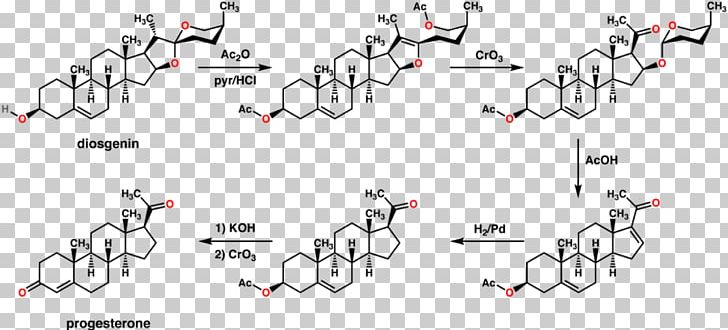 Diosgenin Natural Progesterone PNG, Clipart, Angle, Area, Auto Part, Biosynthesis, Black And White Free PNG Download