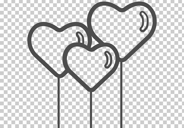 Heart Computer Icons Balloon PNG, Clipart, Balloon, Black And White, Body Jewelry, Computer Icons, Gift Free PNG Download