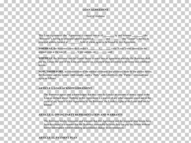 Loan Agreement Template Free Download