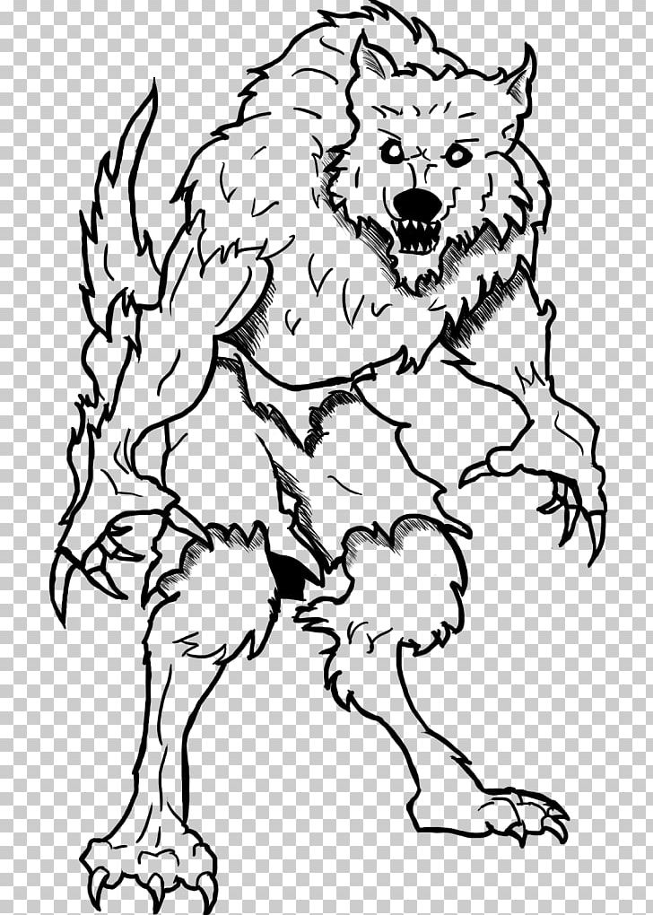Coloring Book Werewolf Child Line Art PNG, Clipart, Art, Artwork, Ben 10, Black And White, Book Free PNG Download