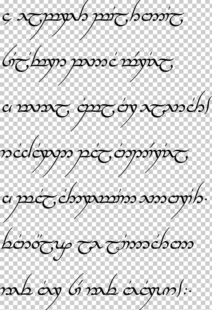 The Lord Of The Rings A Elbereth Gilthoniel Varda Quenya Black Speech PNG, Clipart, Angle, Area, Beleriand, Black And White, Black Speech Free PNG Download
