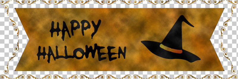 Happy Halloween Banner PNG, Clipart, Banner, Calligraphy, Happy Halloween Banner, M, Meter Free PNG Download