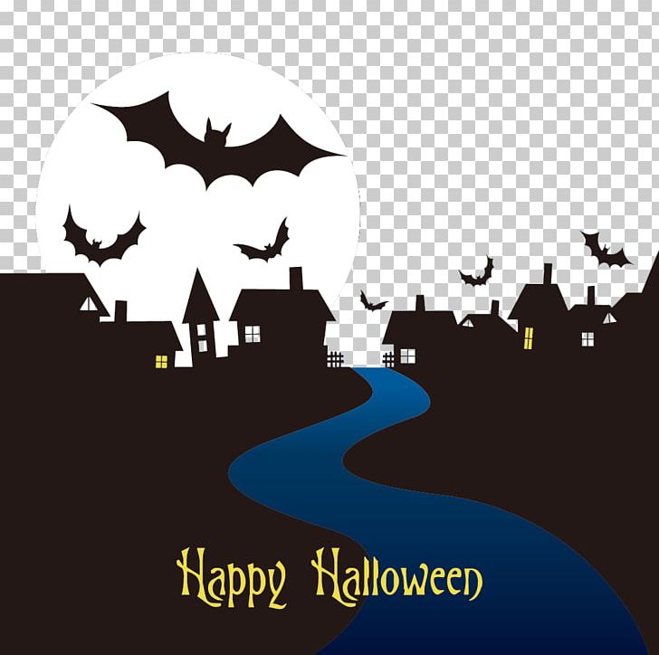 Halloween Cartoon Party PNG, Clipart, Animals, Bat, Black Background, Black Hair, Black Silhouette Free PNG Download