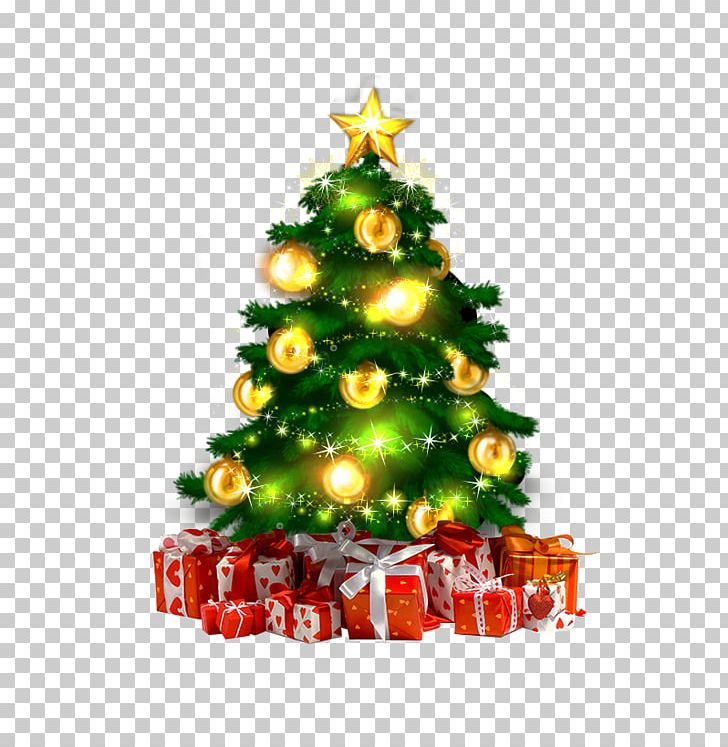 Santa Claus Christmas Tree Gift PNG, Clipart, Christmas Border, Christmas Decoration, Christmas Frame, Christmas Lights, Christmas Ornament Free PNG Download