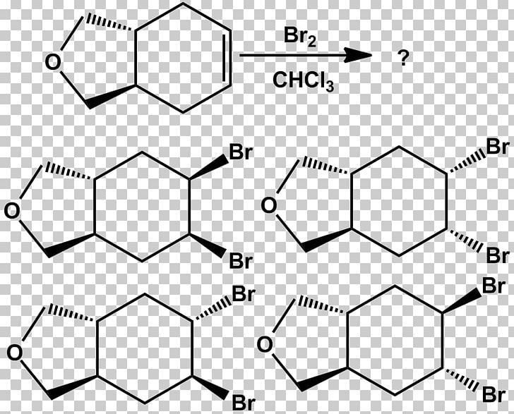 Osmium Tetroxide Alkene Chemical Reaction Halogenation Diol PNG, Clipart, Angle, Area, Black, Black And White, Bromine Free PNG Download