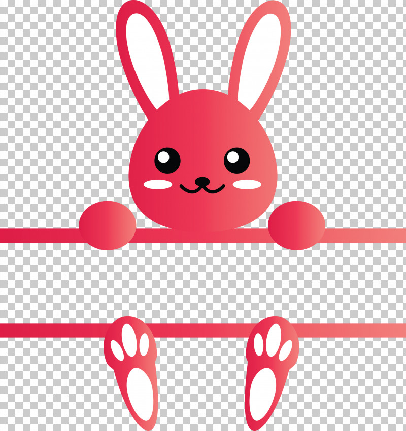 Bunny Frame Easter Day PNG, Clipart, Bunny Frame, Cartoon, Easter Bunny, Easter Day, Line Free PNG Download